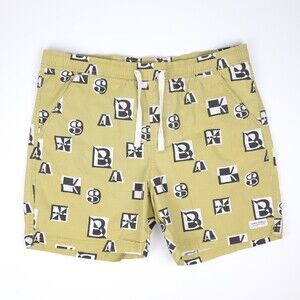 Banks Journal Surf Skate Walkshort Cotton Stretch Latter Logo Mens Size 38 x 6
